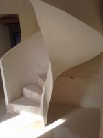 Escalier plâtre colimaçon